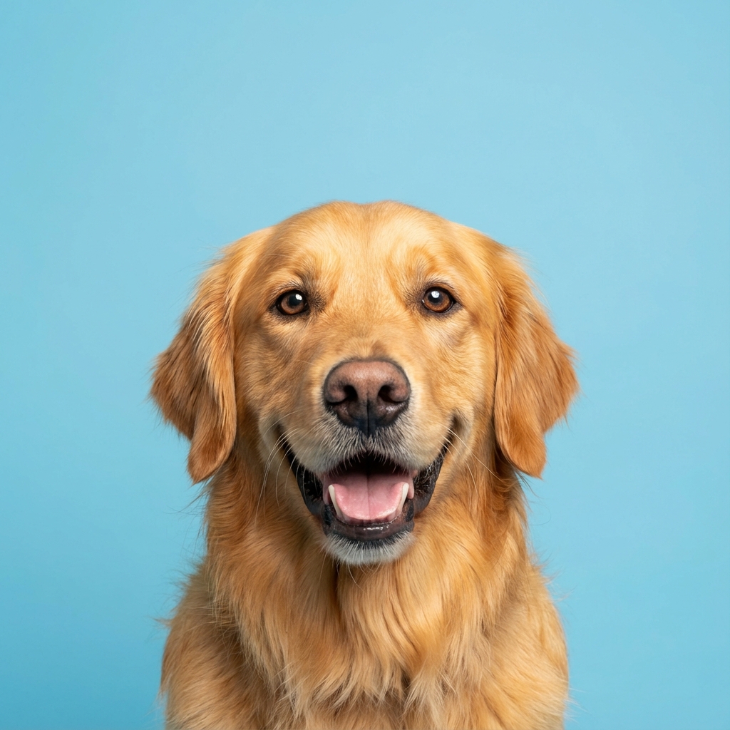 Cachorro feliz e protegido